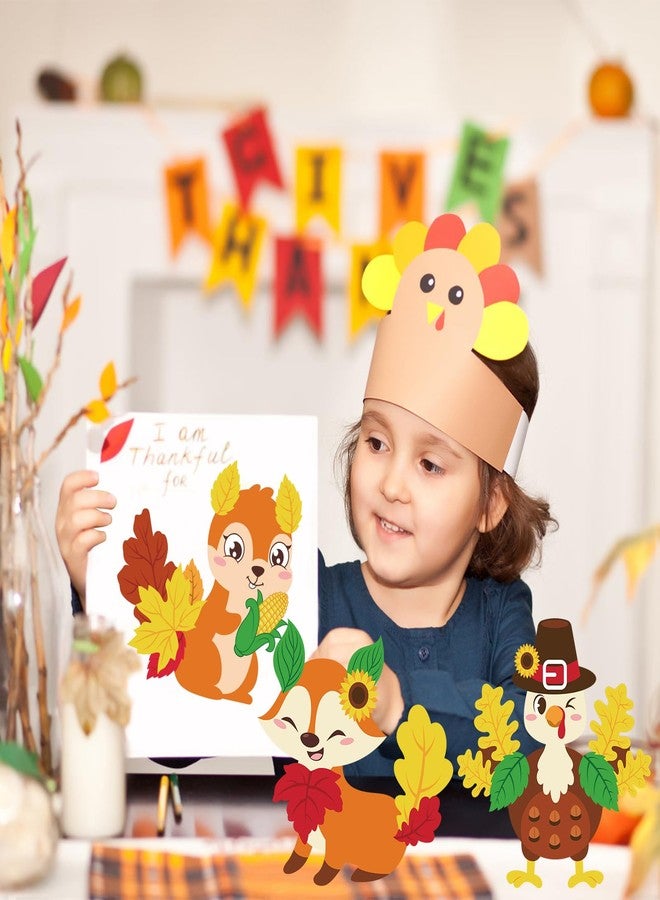 STEFORD 12 Pack Fall Craft Kits for Kids, DIY Maple Leave Sticker Crafts Owl Turkey Art Craft for Toddlers Ages 4-8 Adults Autumn Home Classroom Activities Game Party Favors Decoration - Image 5